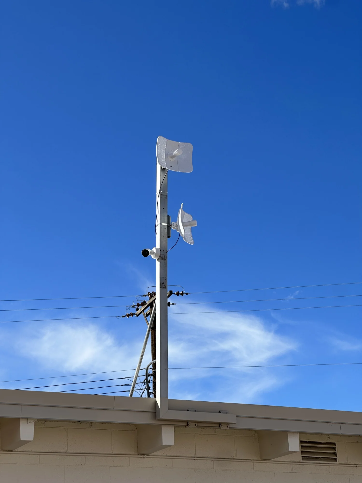 Mount solar, battery & cameras
